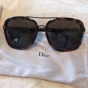 Dior Tortoise aviator sunglasses
